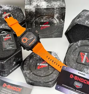 Casio G-Shock Digital Analog Watch - Orange Strap
