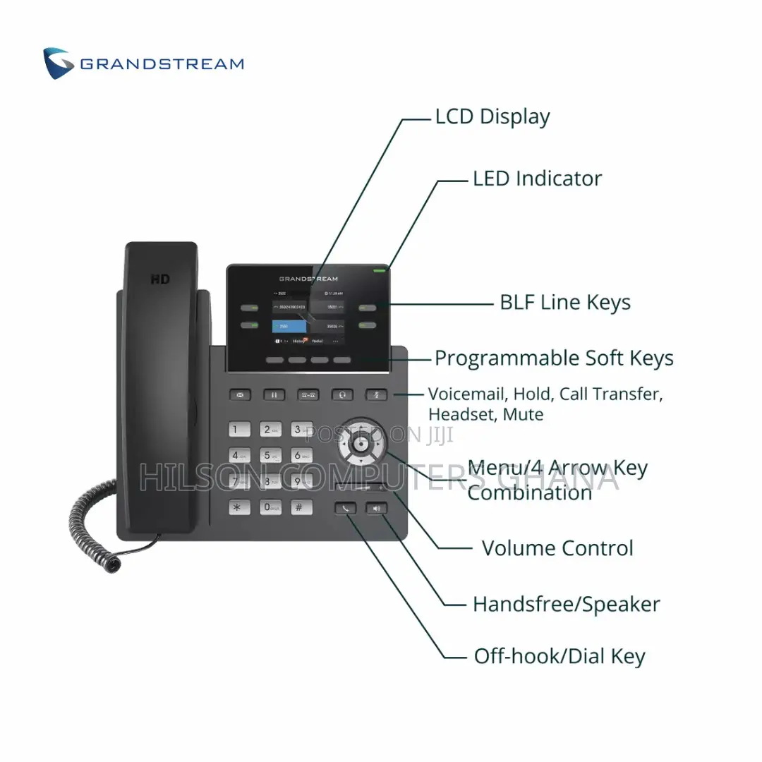 Grandstream Grp2612w Wifi 6 4-line 4-sip Accounts Carrier Ip Phone