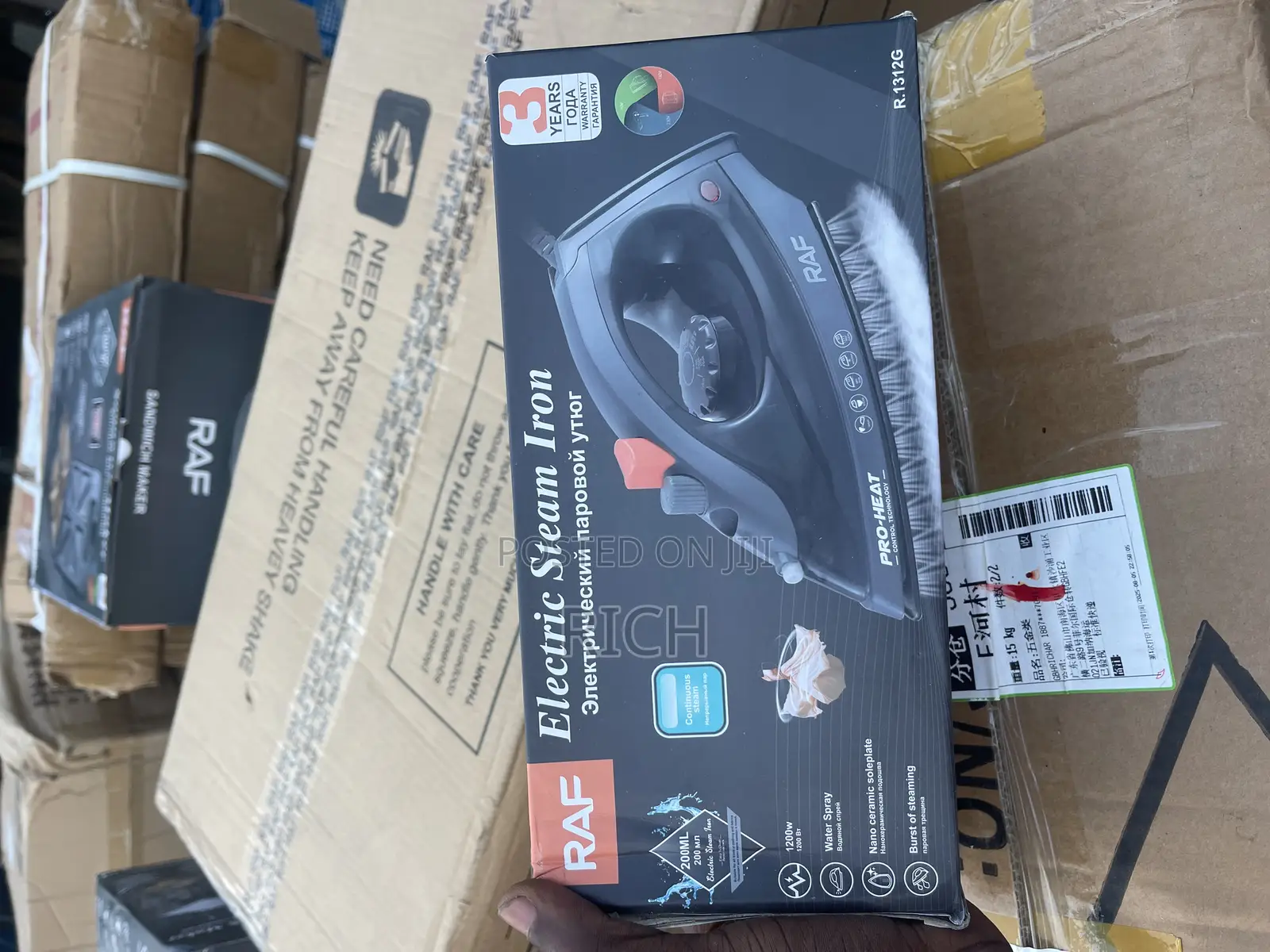 Raf Professional Electric Steam Iron at Wholesale Prices