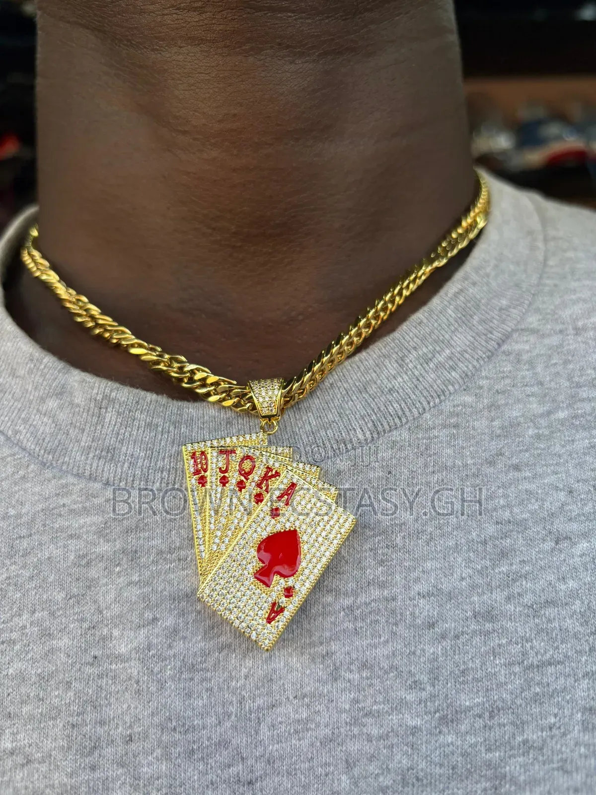 Iced Poker Necklace