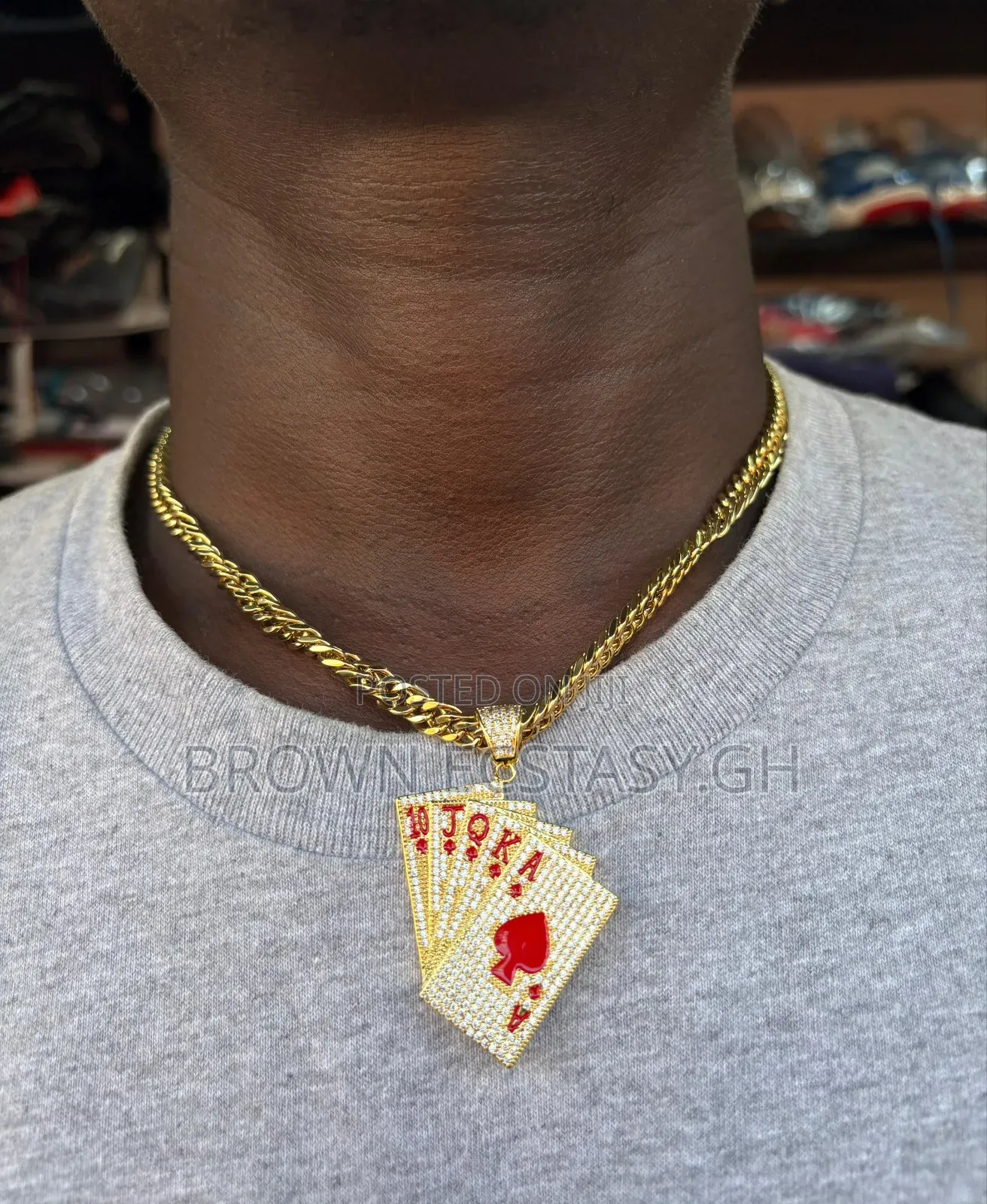 Iced Poker Necklace