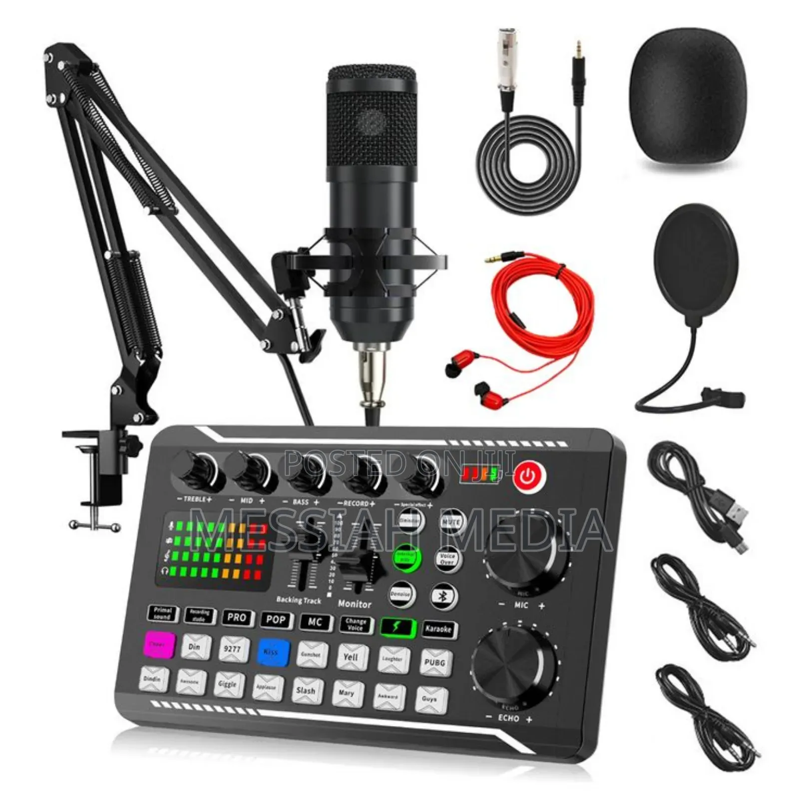 F998 Sound Card With Microphone