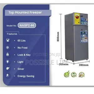 Double Door Table Top Fridge With Freezer