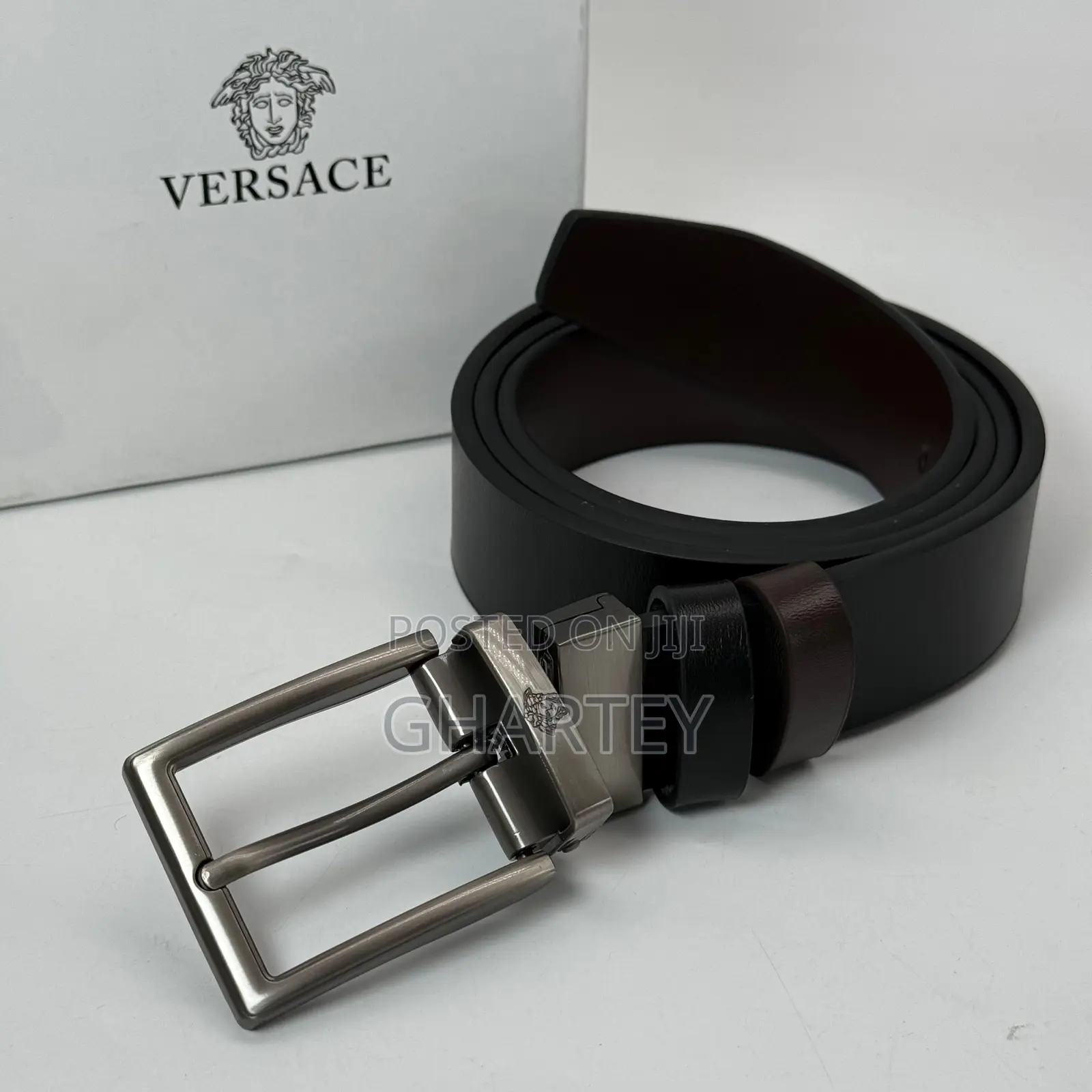Reversible Men’S Simple Buckle Belt