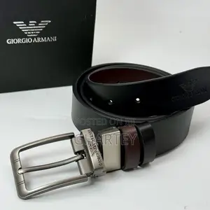 Leather Men’S Reversible Belts in Box