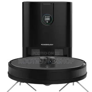 Powerology Smart Station Robot Vacuum Mop, Smart Navigation