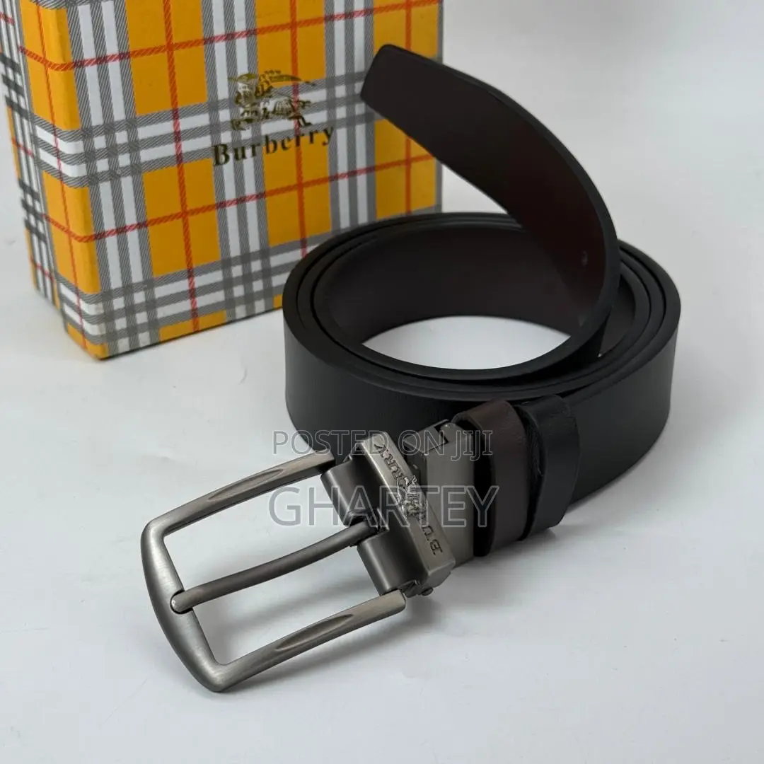 Luxury Simple Men’S Fashion Reversible Leather Belt