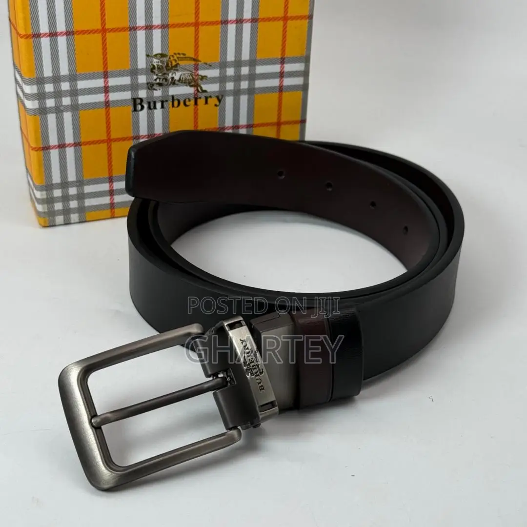 Luxury Simple Men’S Fashion Reversible Leather Belt