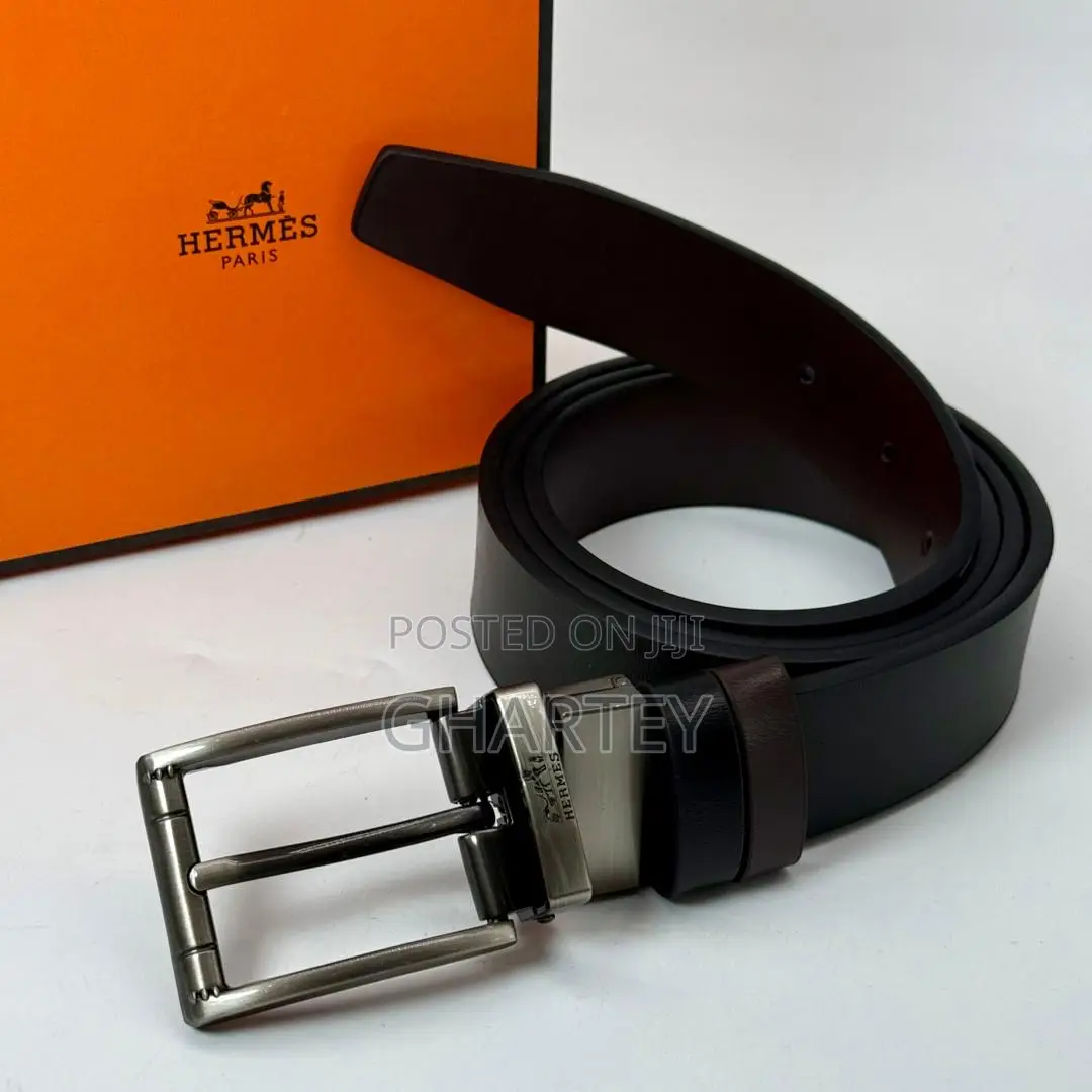 Luxury Simple Men’S Fashion Reversible Leather Belt