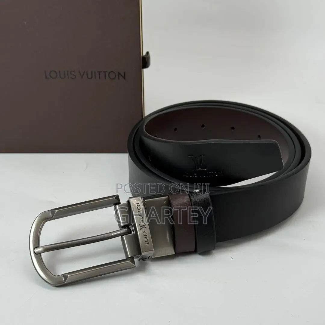 Stylish Metal Simple Buckle Reversible Belt