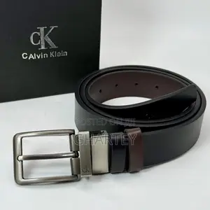 Stylish Metal Simple Buckle Reversible Belt