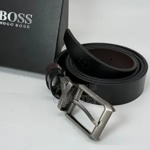 Stylish Metal Simple Buckle Reversible Belt