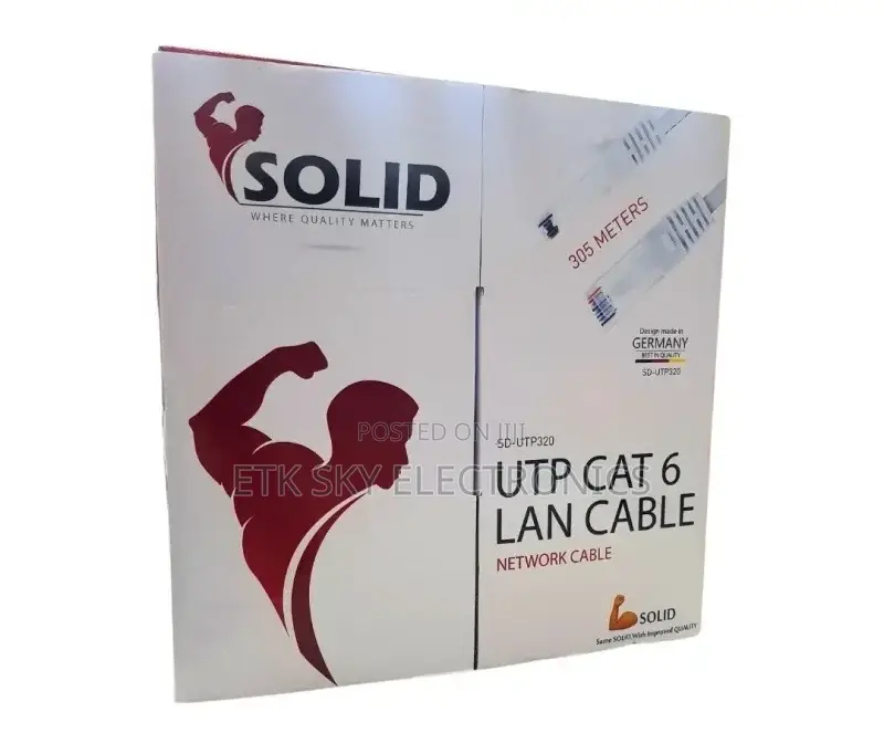 Solid Cat 6 Cable - Utp - 305 MTR Box