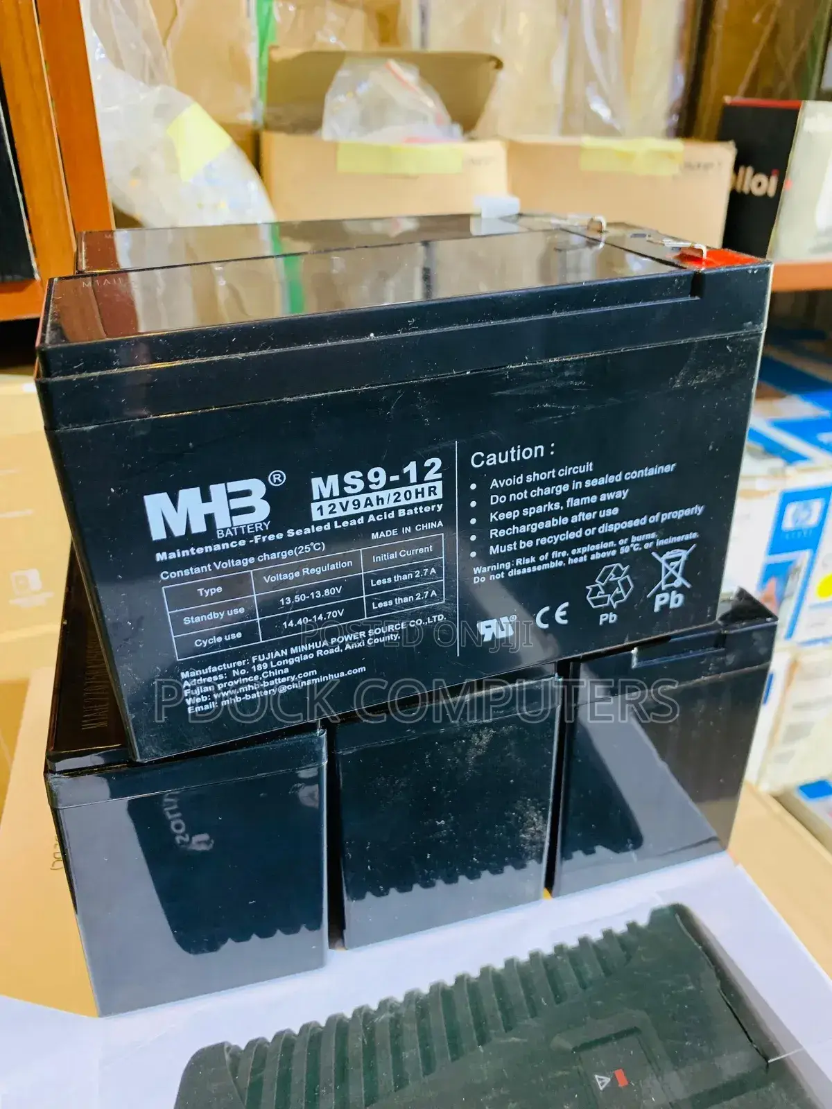 MHB 12v 9ah Agm Sealed Acid Ups Battery for Security and Motorcycle