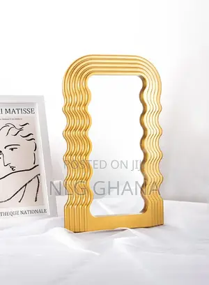 Irregular Wave Wall Mirror With Abs Frame. Ghx7540