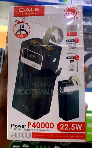 22.5 Supper Fast Charge Powerbank (40,000mah)
