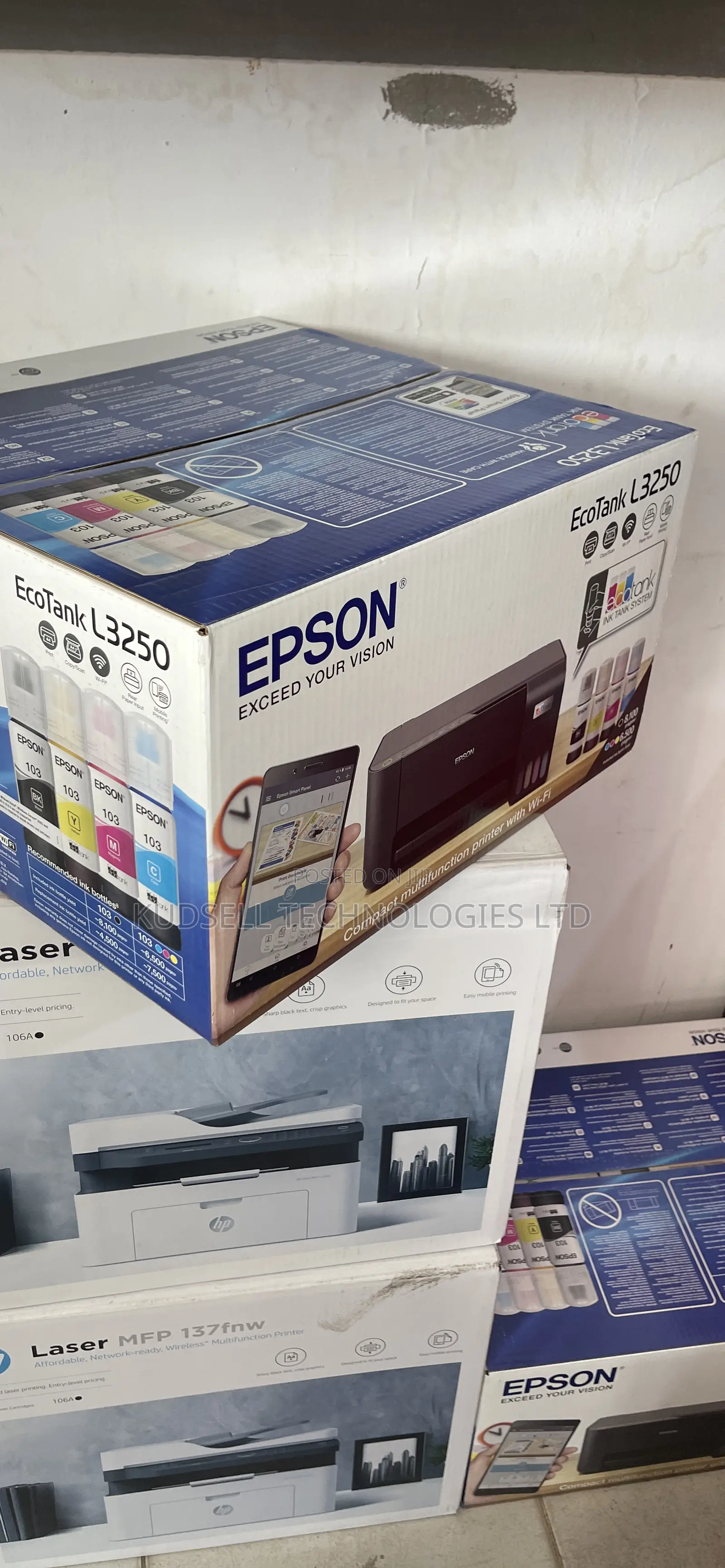 Epson Ecotank L3252 A4 Wi-Fi All-in-One Ink Tank Printer