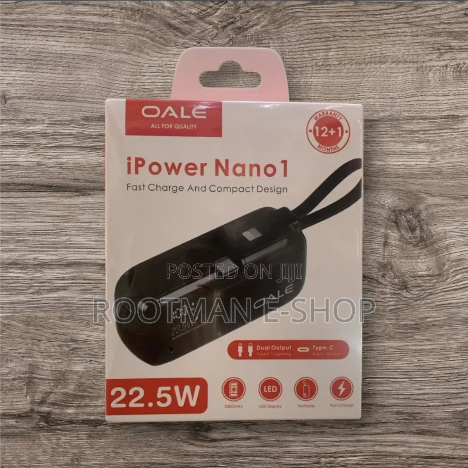 Nano 5000mah Portable Powerbank 22.5w Super Fast Charge