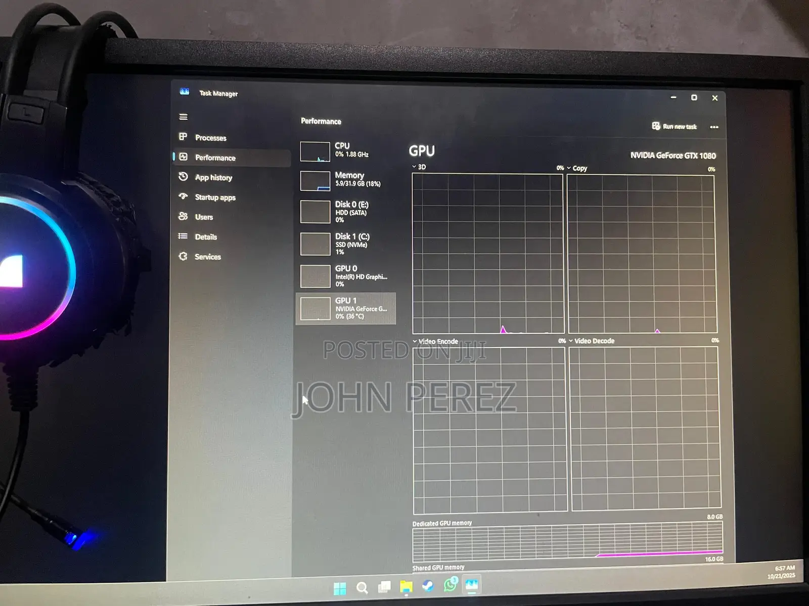 Dell Alienware Aurora R12 32GB Intel Core I7 HDD+SSD 1.5T