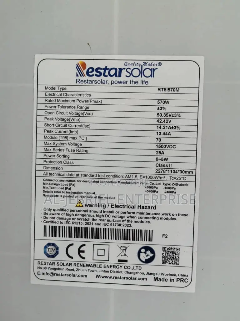 Solar Panel 570w