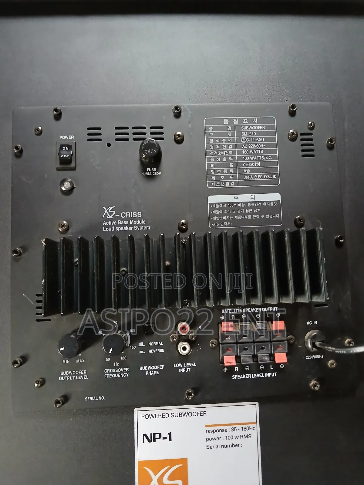 Xs N P - 1 10" Powered Subwoofer,