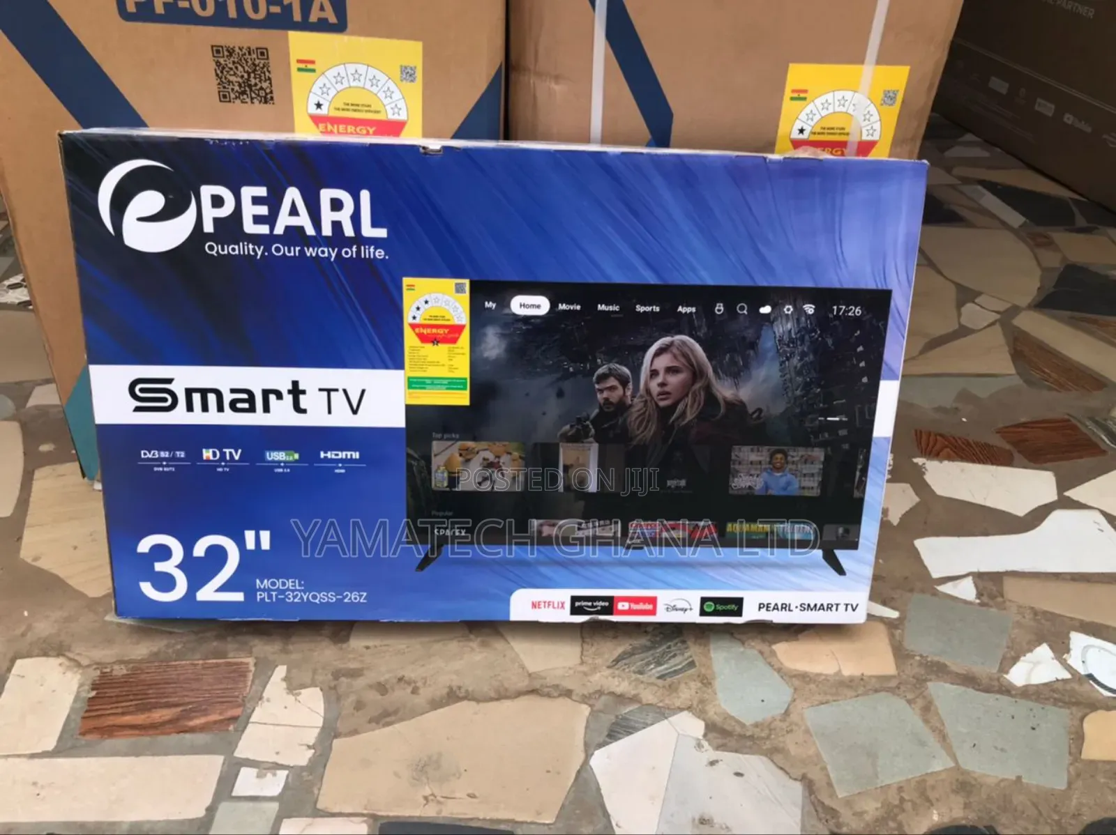Pearl Quality Display Slim And Flameless 32" Smart Tv