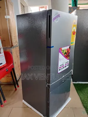 Luxury Roch 117litres Bottom Freezer Double Door Fridge Lock and Key