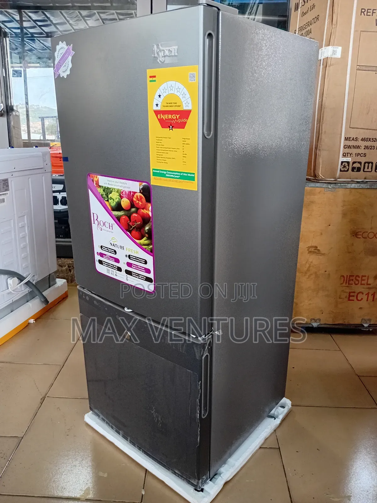 Brand New Roch 117 Litres Bottom Freezer Turbo Cooling