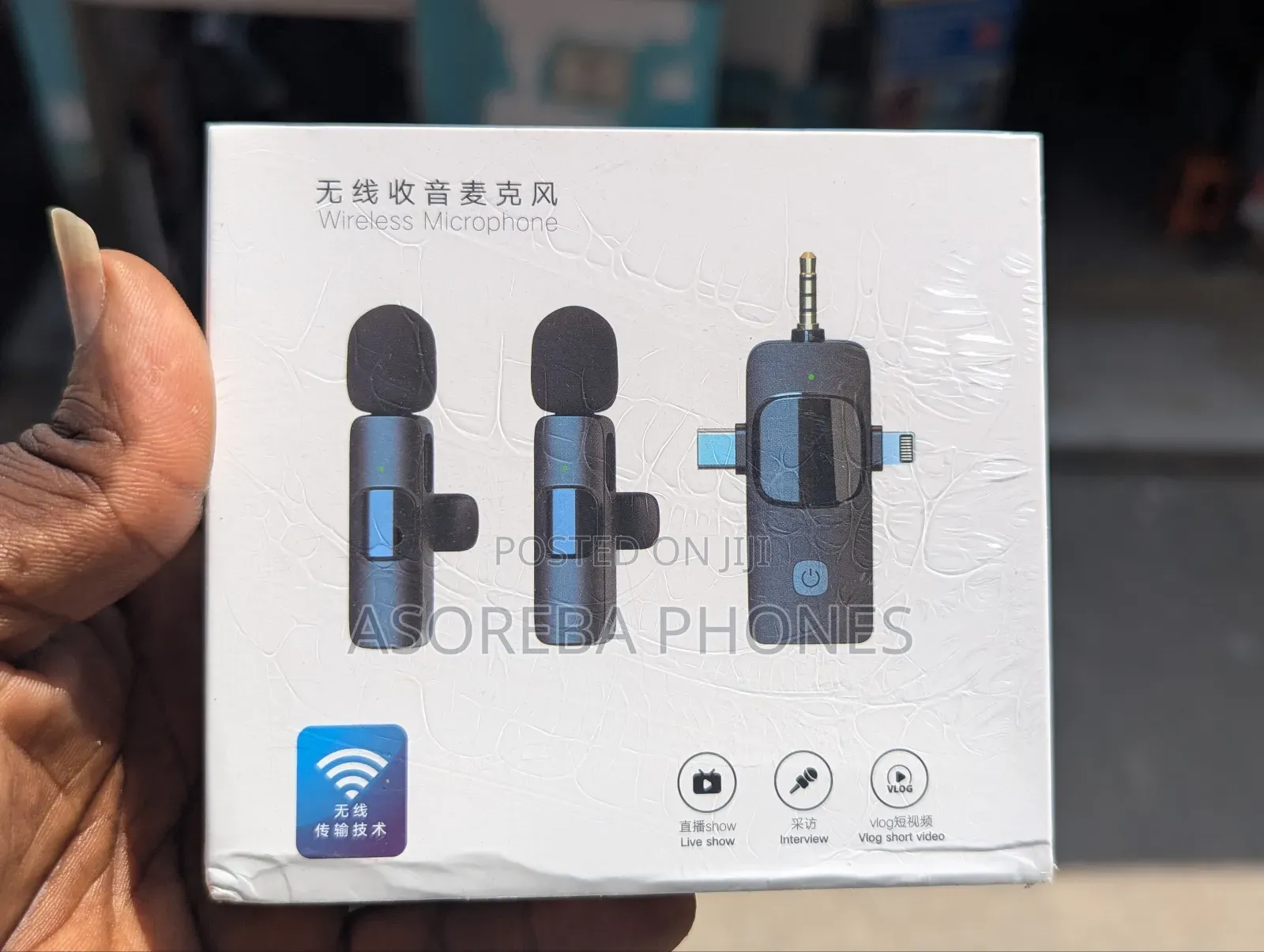 3in1 Lapel Microphone For Phone And Camera