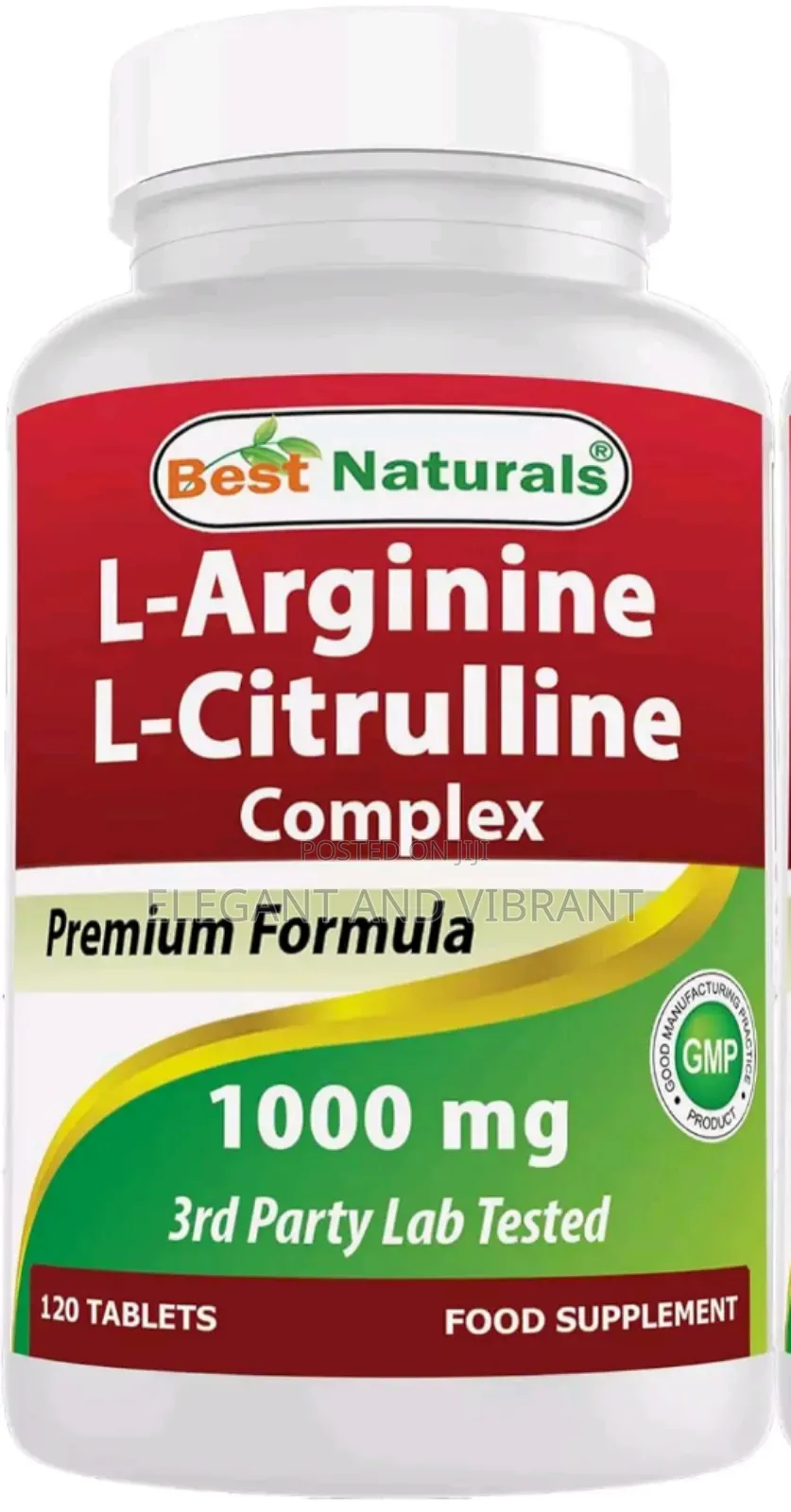 L-arginne L-citruline Complex 120 Tablets