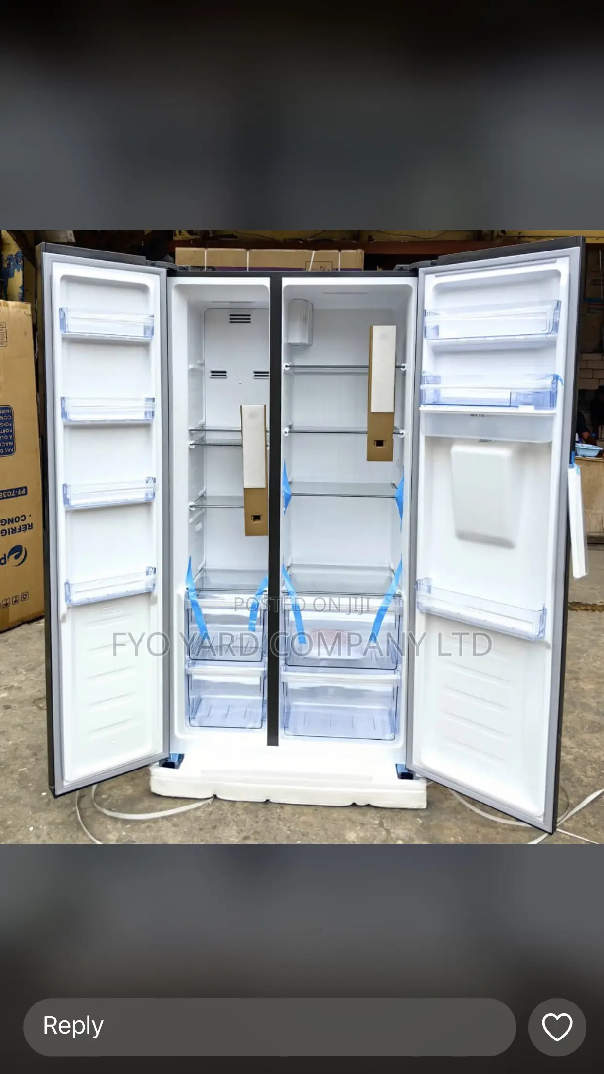 Latest and Modern Made Pearl Side by Side Smart Fridge + Dispenser