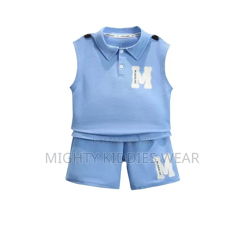 Boys' Lapel Sleeveless Vest Suit Casual Two-Piece Ages 5-6yrs