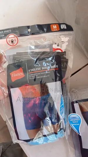 Hanes 4 Boxer Briefs Cotton ( M/Xl )