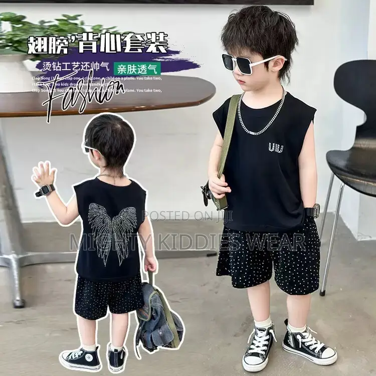 Boys' Summer Wings Vest Casual Two-Piece Ages 4-5yrs