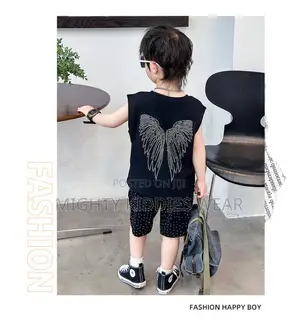 Boys' Summer Wings Vest Casual Two-Piece Ages 4-5yrs
