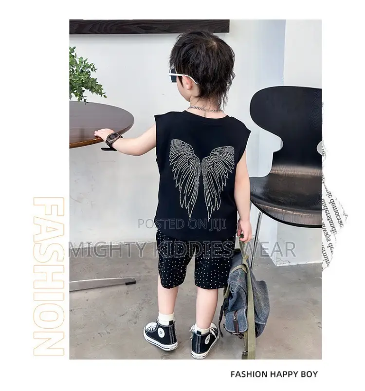 Boys' Summer Wings Vest Casual Two-Piece Ages 4-5yrs