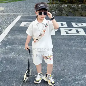Boys Summer Short-Sleeved Suit Trendy Sports Fashionable Ages 5-6yrs