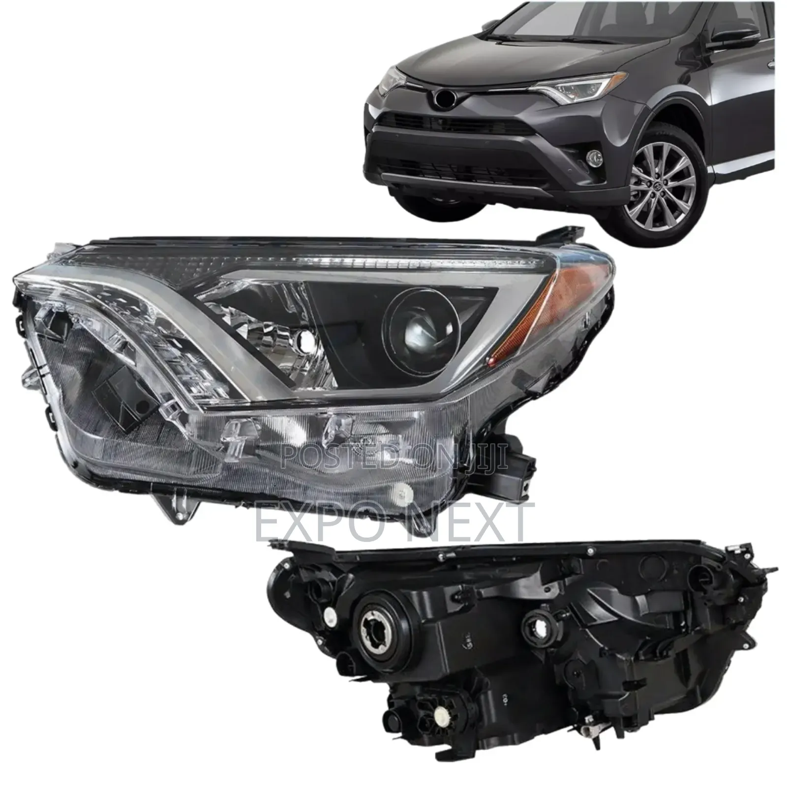 2016-2017 Toyota Rav4 Headlight Halogen Pair