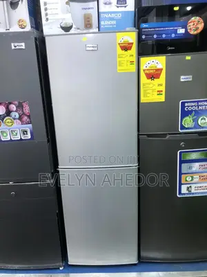 Nasco Bottom Freezer Double Door Fridge 158 Liters