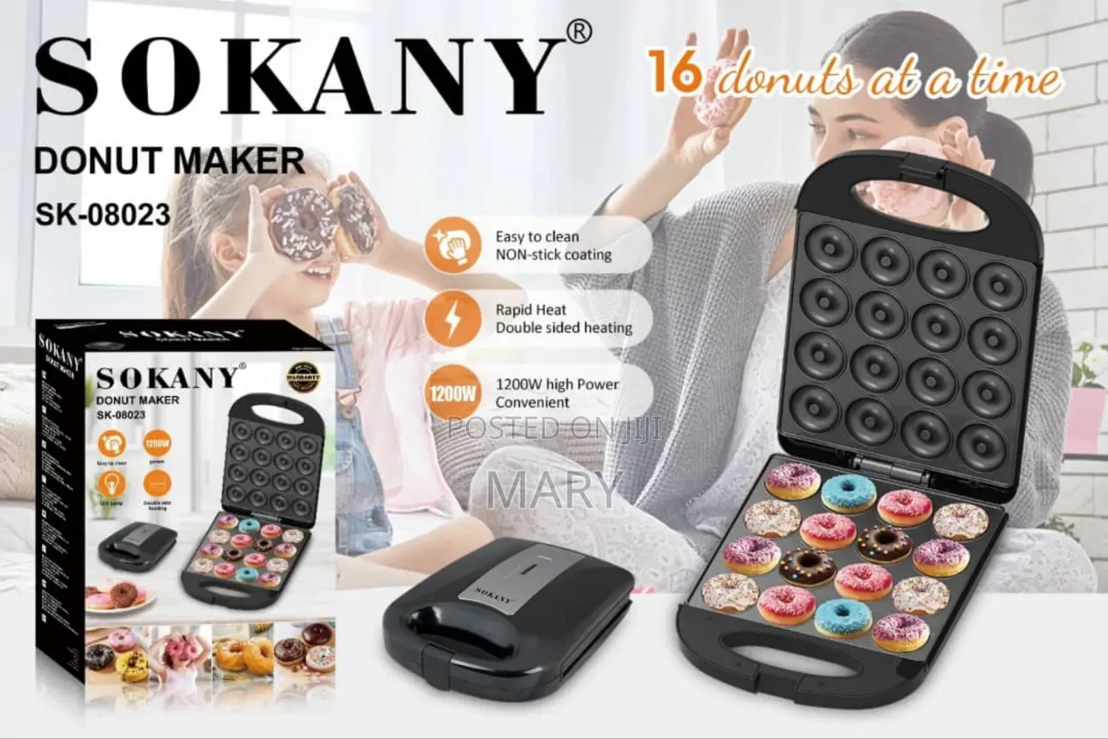 16 Holes Sokany Doughnut Maker