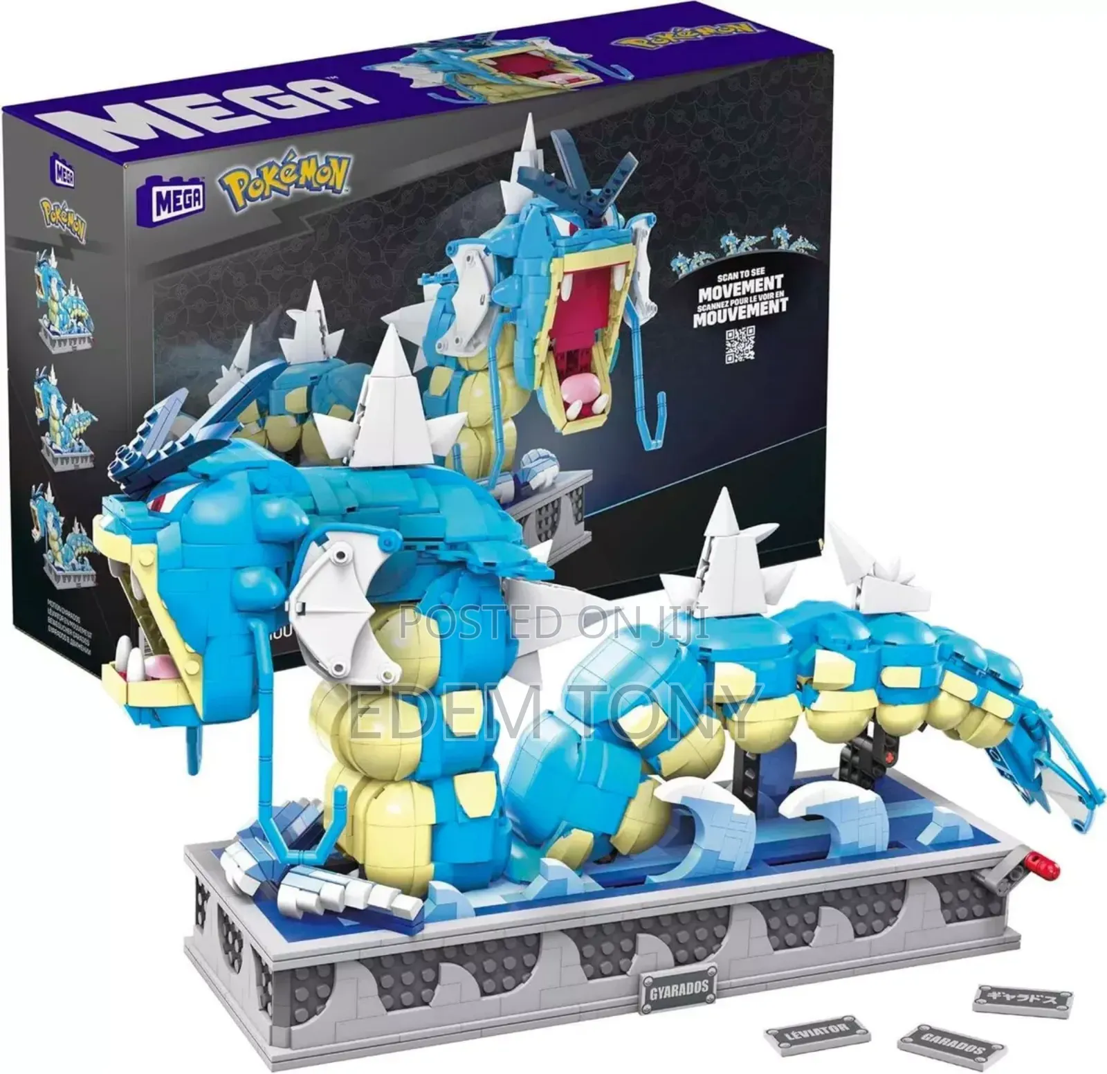 Mega Pokémon Gyarados Kinetic Motion Lego Building Block Set - 2186pcs