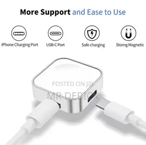 Portable Wireless Watch Charger Type C Two Interfaces for Apple Watch