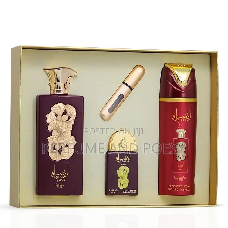 Ansaam Gold 3 Pieces Perfume Gift Set