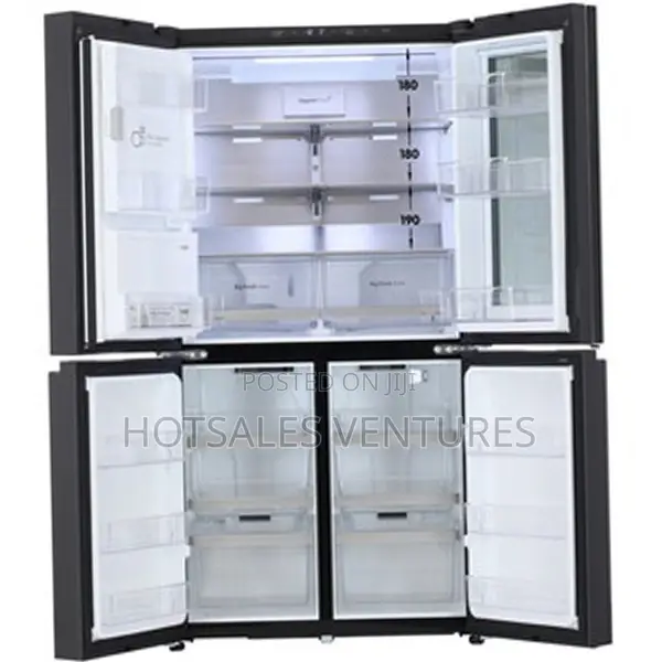 Perfect Lg 671l Black Glass Instaview, French Door Fridge-gc-x24ffcab