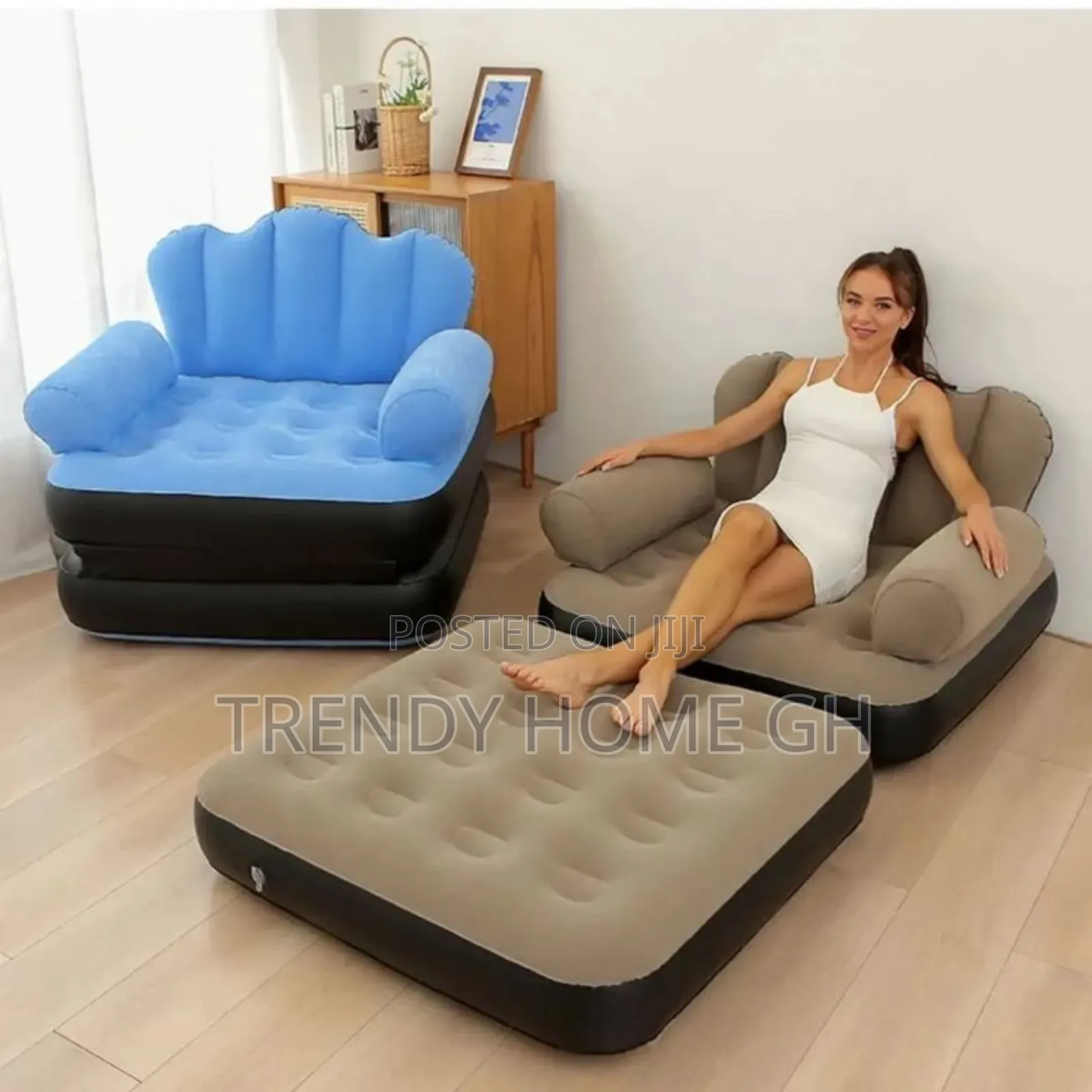 Trendy Inflatable Sofa Easy to Set Up, Easy to Store!