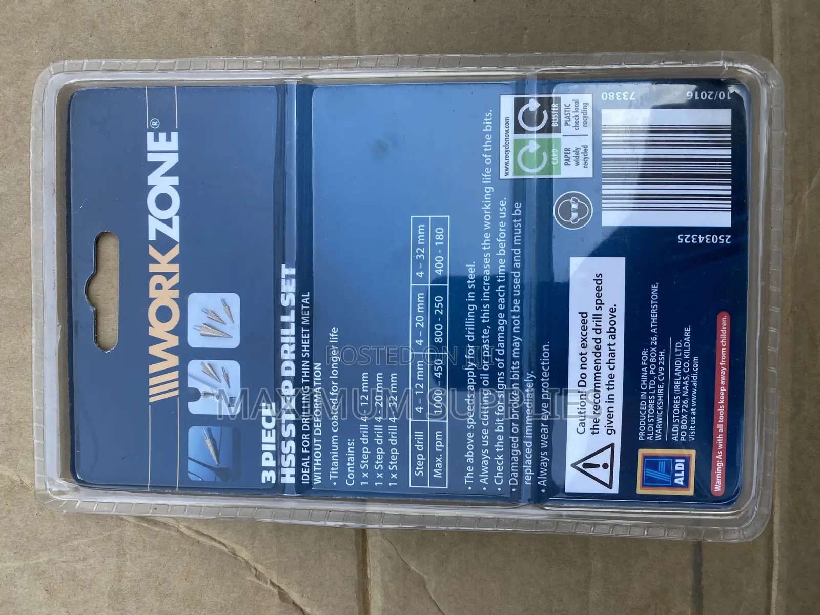 3-Piece HSS Step Drill Set