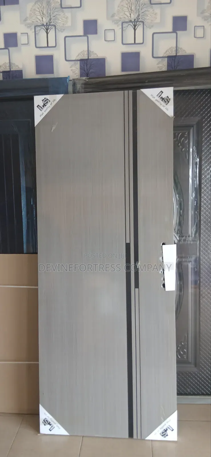 High Tech Wooden Metal Bedroom Doors Single