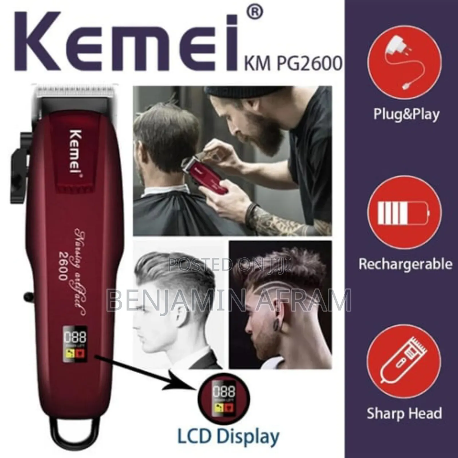 Wireless Barbering Machine Pg2600