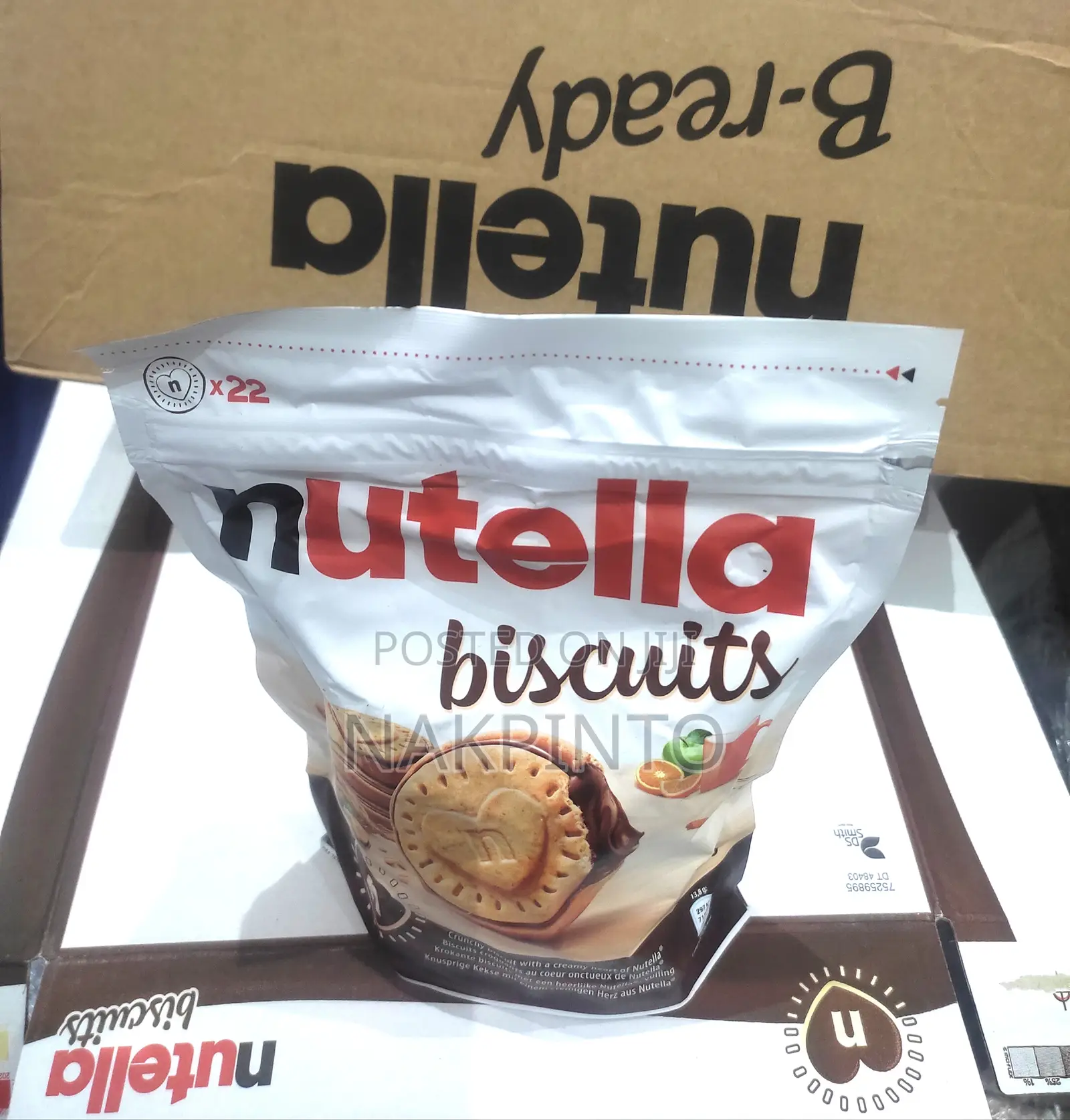 Nutella Biscut(304g 22x) Nutella B-Ready 10x Hazelnut Chocolate Spread