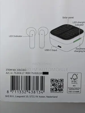 Solar Wireless Earbuds